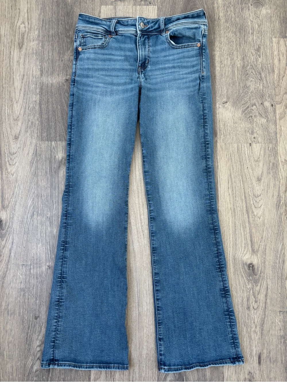 American Eagle Outfitters Low Rise Kick Boot Jeans Size 8